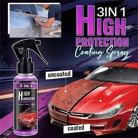 3 In 1 High Protection Car Coating Spray (BUY 1 GET 1 FREE) Money Back Guarantee